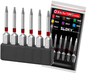 Sloky TORX Bits 50 mm (6 Stck.)