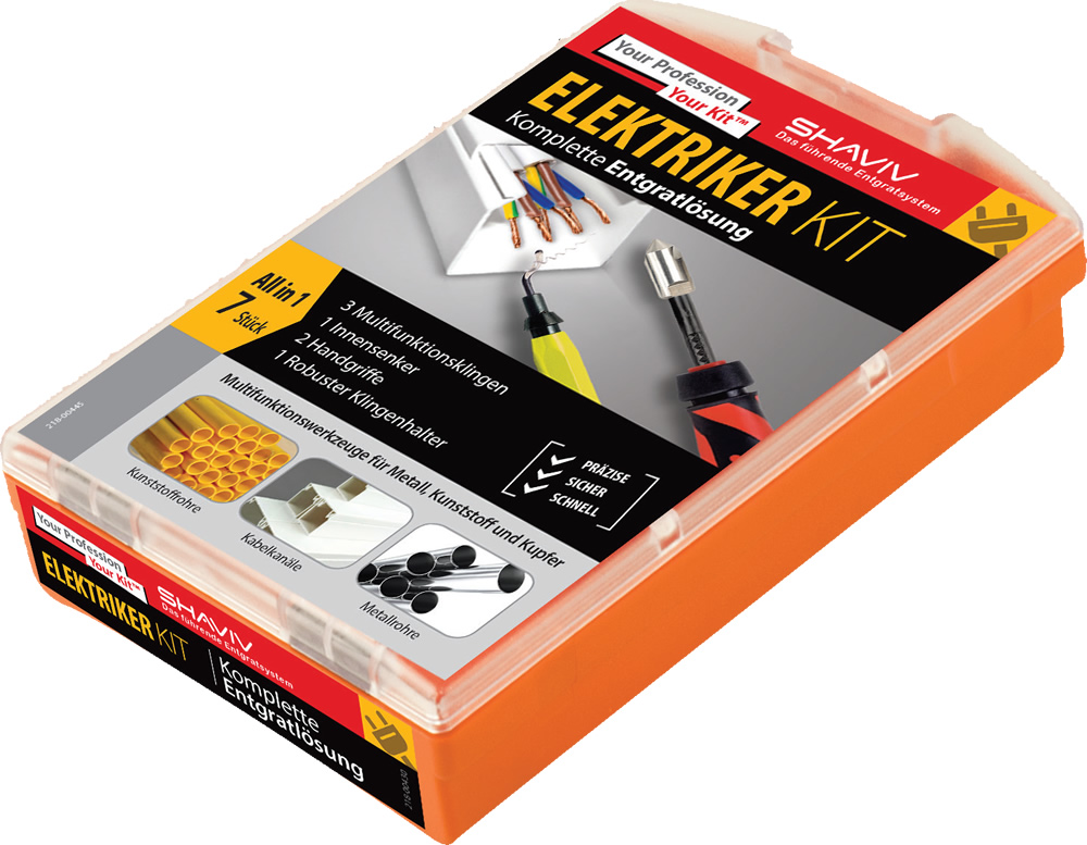 shaviv_e_kit Shaviv Elektriker-Kit Handentgratwerkzeuge 7 teilig