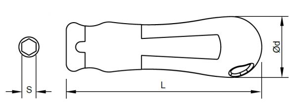 SLOKY Standard-Handgriff gerade