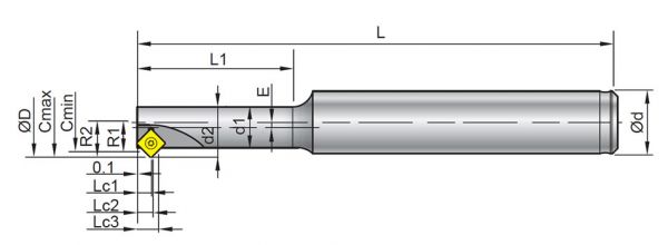 Faswerkzeug für Wendeplatten